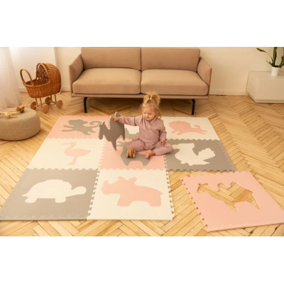 HAKUNA MATTE Mata podłogowa dla dzieci XXL Afryka 180 x 180 cm