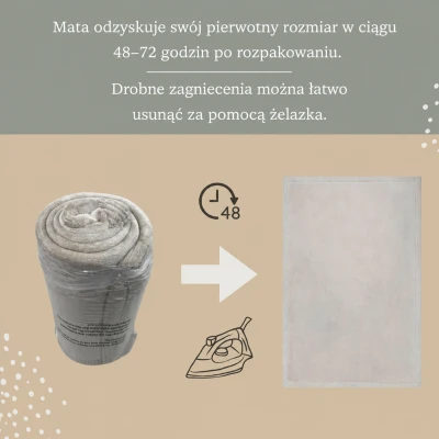 HAKUNA MATTE Mata piankowa dla dzieci Dywan do pokoju dziecięcego Coral Velvet z pianką memory 200 x 150 cm Zen Garden