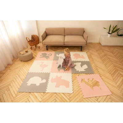 HAKUNA MATTE Mata podłogowa dla dzieci XXL Afryka 180 x 180 cm