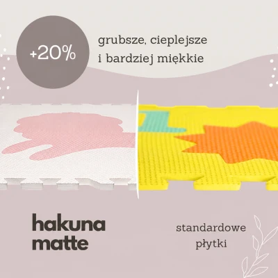 HAKUNA MATTE Mata podłogowa dla dzieci XXL Afryka 180 x 180 cm