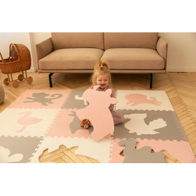 HAKUNA MATTE Mata podłogowa dla dzieci XXL Afryka 180 x 180 cm