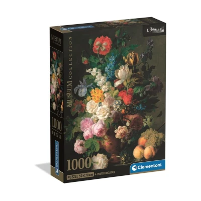 Clementoni 39970 Museum Collection Puzzle 1000 Elementów Van Dael Vaso di fiori