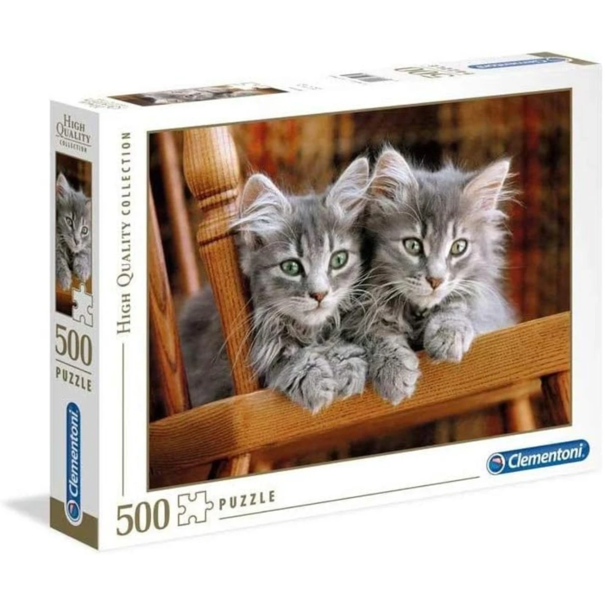 Clementoni 30545 High Quality Puzzle 500 Elementów Kotki