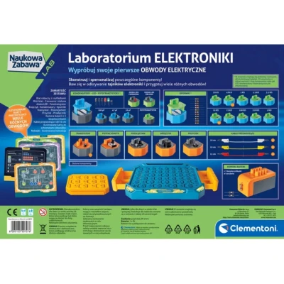Clementoni Naukowa Zabawa Lab 50727 Laboratorium Elektroniki