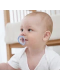 Mombella Silikonowy smoczek uspokajający Grzybek Ice Blue