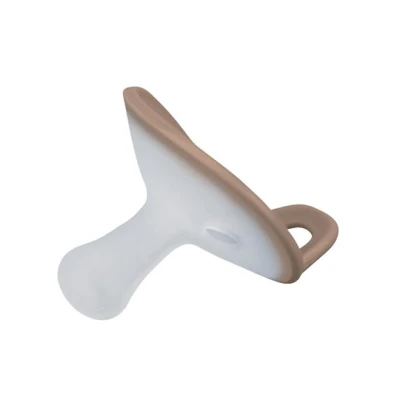 Mombella Silikonowy smoczek uspokajający Grzybek Mocha Mousse