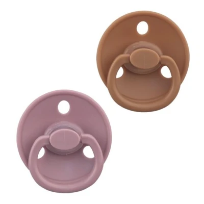 Mombella Smoczek uspokajający Grzybek 2-pak Mocha Mousse – Lavend