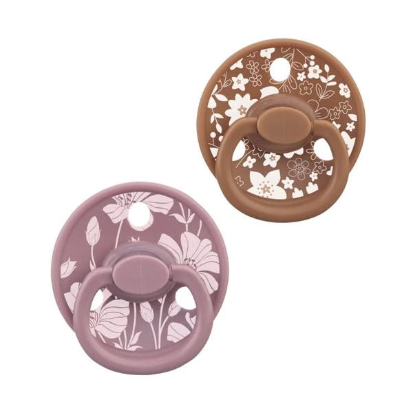 Mombella Smoczek uspokajający Grzybek 2-pak Mocha Mousse – Lavend