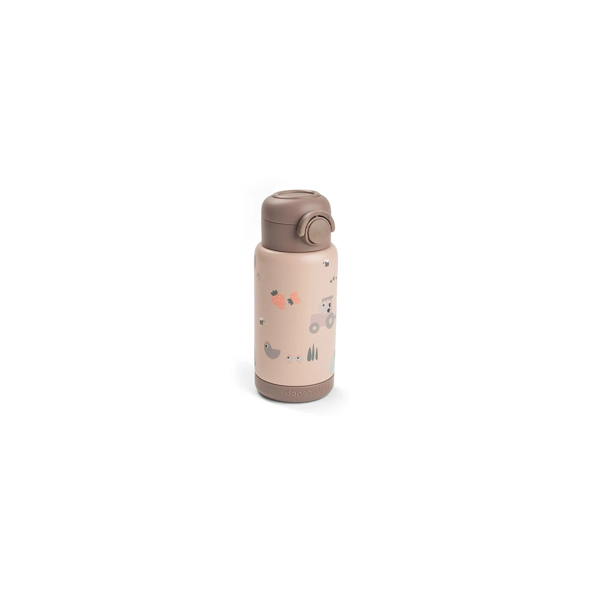Done by Deer Butelka Termiczna ze Słomką 340ml Tiny Farm Powder