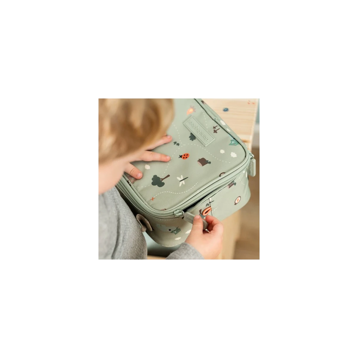 Done by Deer Torba Termiczna dla Dzieci 28L Tiny Trails Green