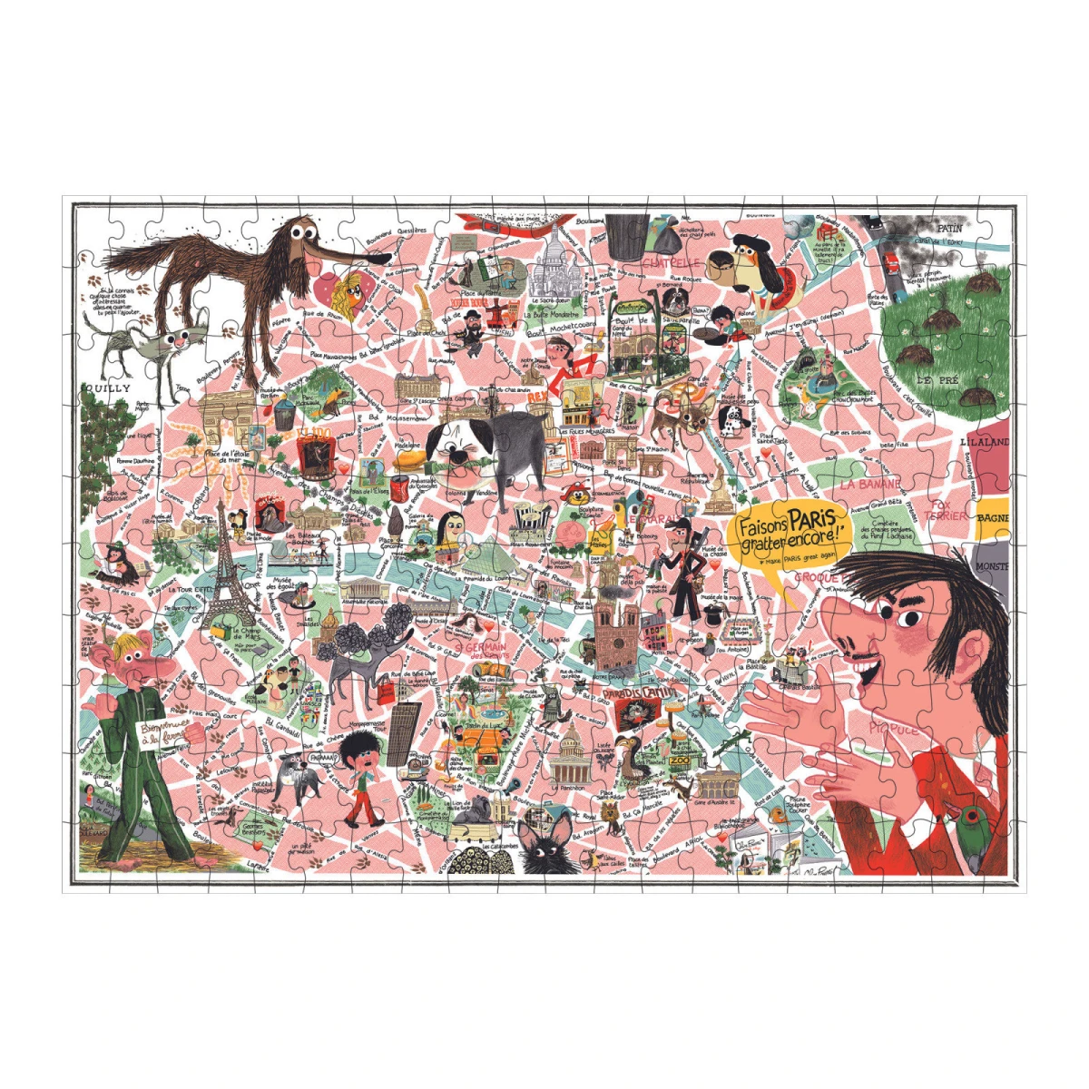 MOULIN ROTY Puzzle CHIEN POURRI w Paryżu 200 el.