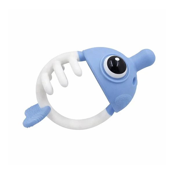 Mombella Gryzak Uspokajający Rybka 3w1 Light Blue