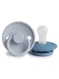 FRIGG Rope Smoczek uspokajający 2-pak silikon 6-18m Powder Blue /