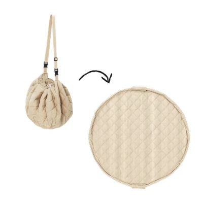 Play&Go NOOMAD SOFT Mata i Worek na Zabawki 3w1 Organic Stripes B