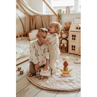 Play&Go NOOMAD SOFT Mata i Worek na Zabawki 3w1 Organic Stripes B