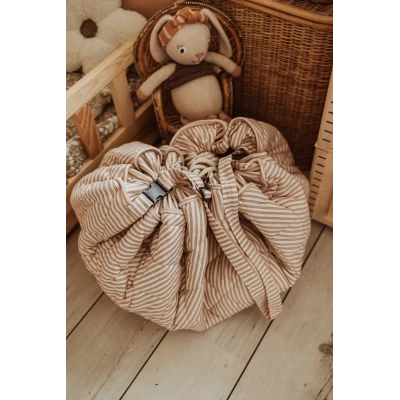 Play&Go NOOMAD SOFT Mata i Worek na Zabawki 3w1 Organic Stripes B