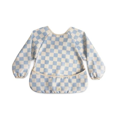 Mushie Śliniak z Rękawami Blue Check