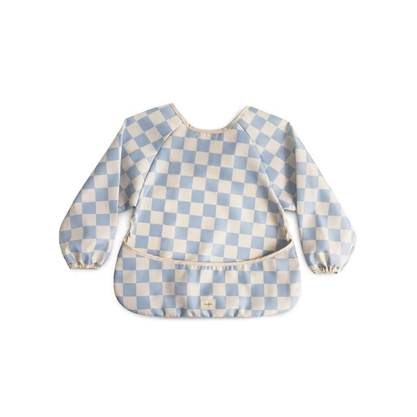 Mushie Śliniak z Rękawami Blue Check