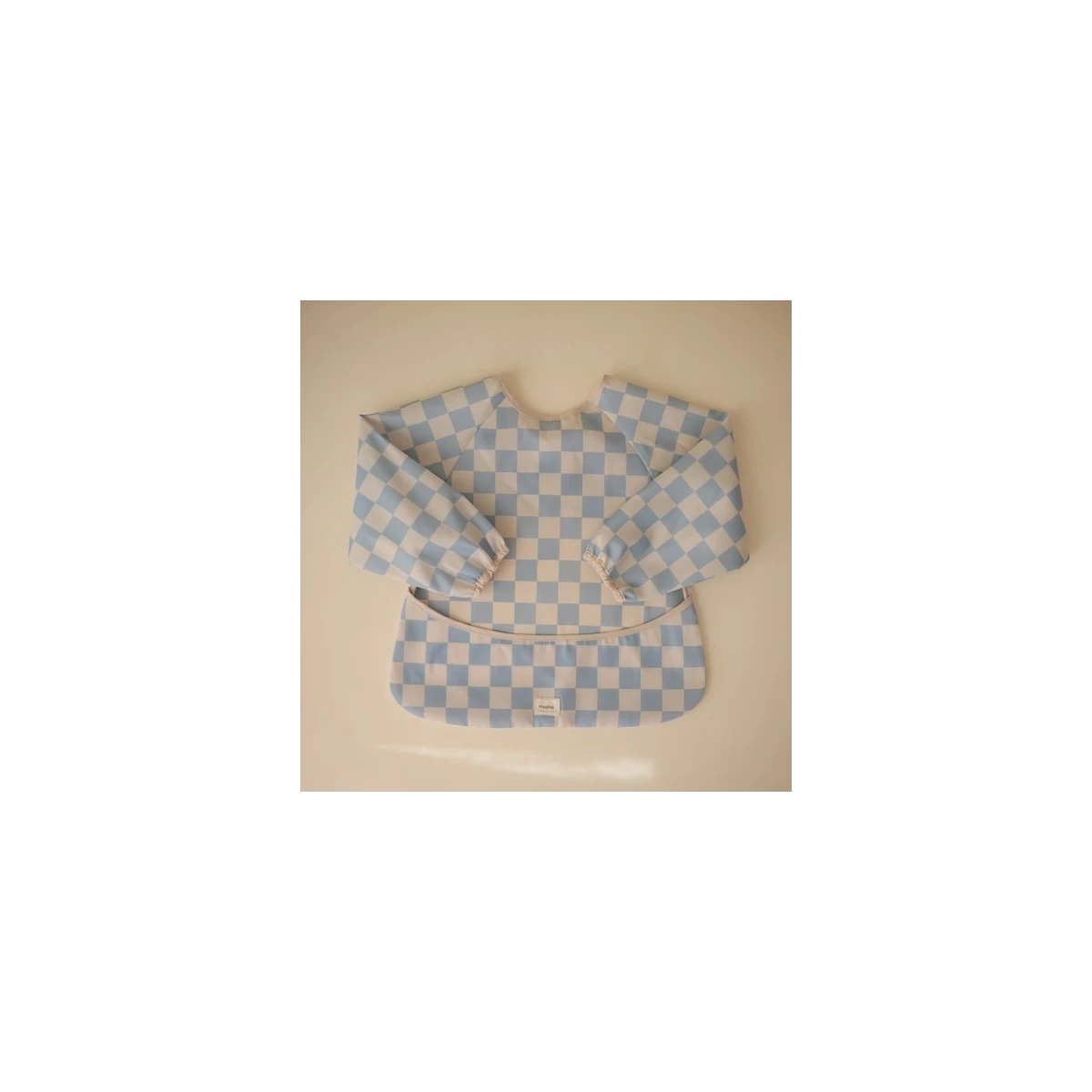 Mushie Śliniak z Rękawami Blue Check