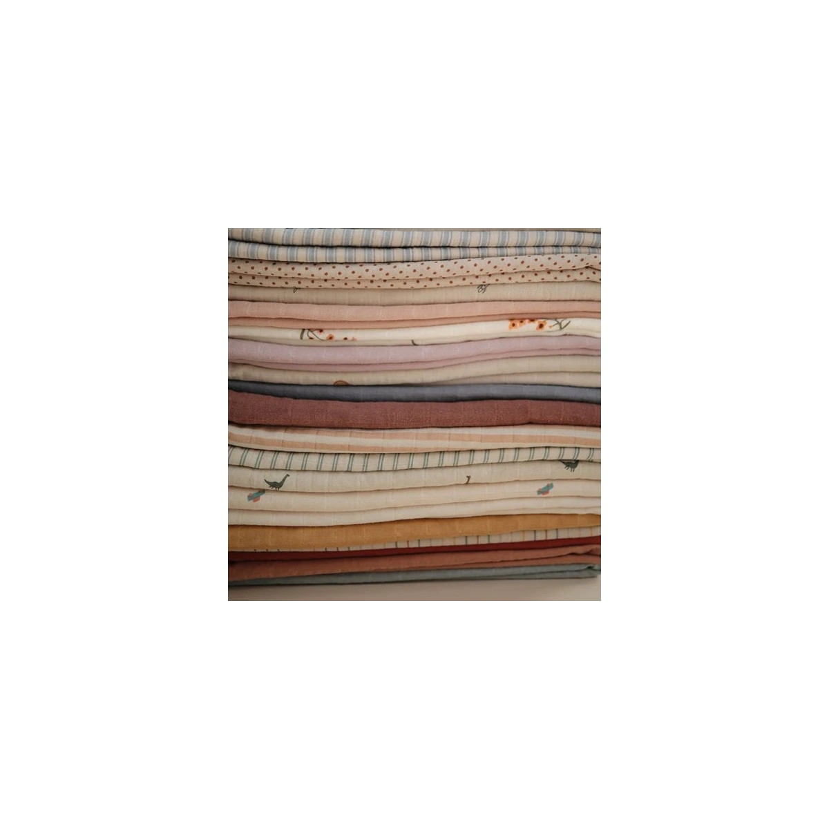 Mushie Otulacz z bawełny organicznej 120x120cm Retro Stripes