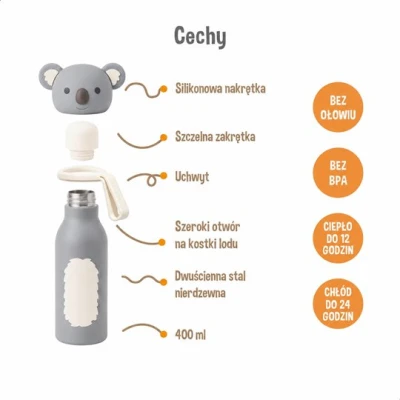 Zazu Fun Butelka termiczna Koala 400 ml