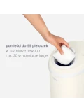 Ubbi Stalowy Kosz na Pieluchy Matte Ivory