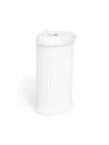 Ubbi Stalowy Kosz na Pieluchy Ryflowany White