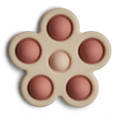 Mushie Zabawka sensoryczna Kwiatek Pop It Rose