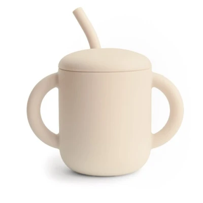 Mushie Kubek ze słomką 175 ml Shifting Sand