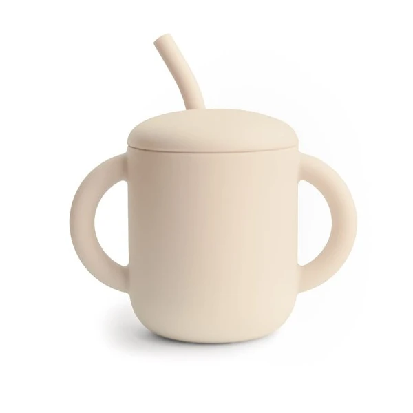 Mushie Kubek ze słomką 175 ml Shifting Sand
