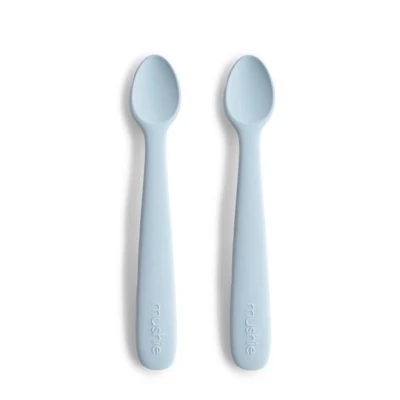 Mushie Łyżeczki do Karmienia Niemowląt 2-pak Powder Blue