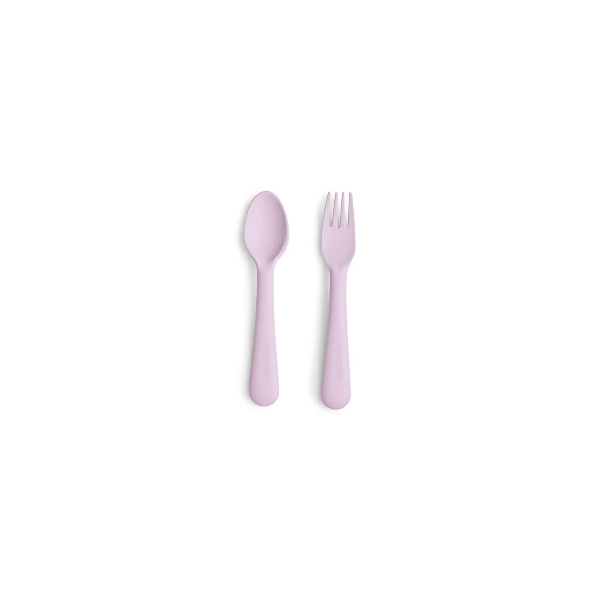 Mushie Sztućce dla dzieci łyżka i widelec Soft Lilac