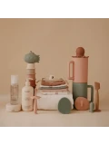 Mushie Silikonowy kubek do spłukiwania głowy Blush