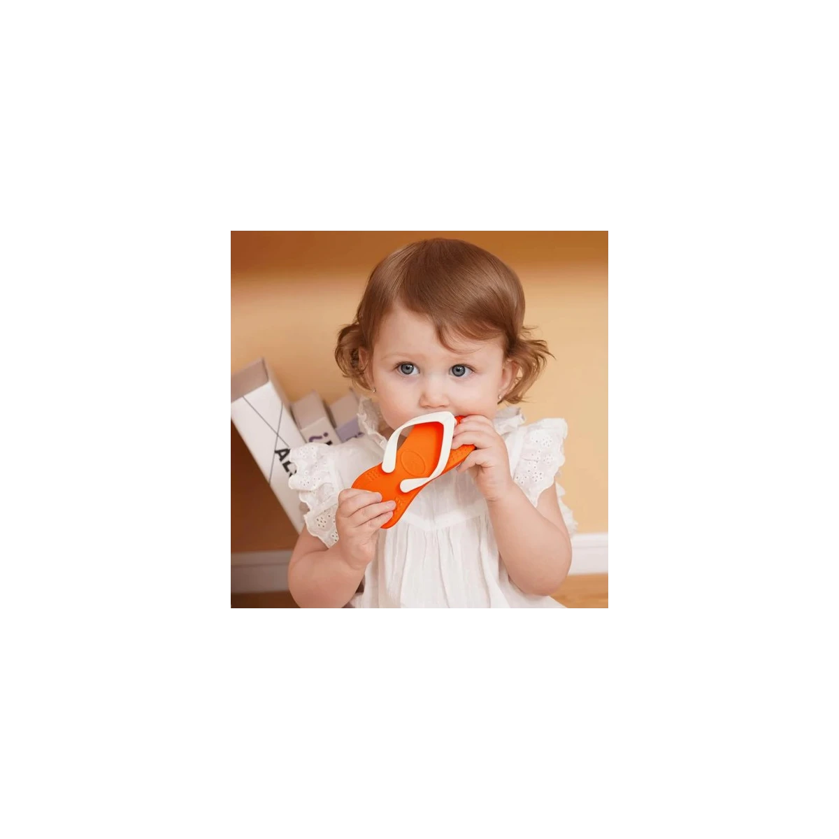 Smily Mia Gryzak dla Niemowlaka Klapek Orange