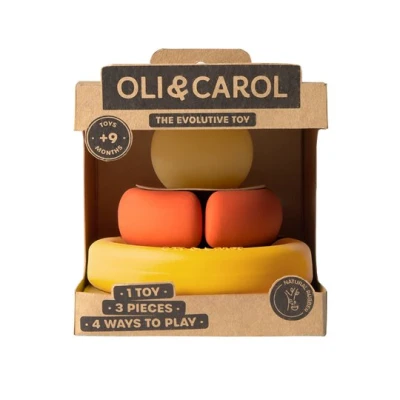 Oli & Carol Naturalna Zabawka Sensoryczna 4w1 Evolutive Capsule
