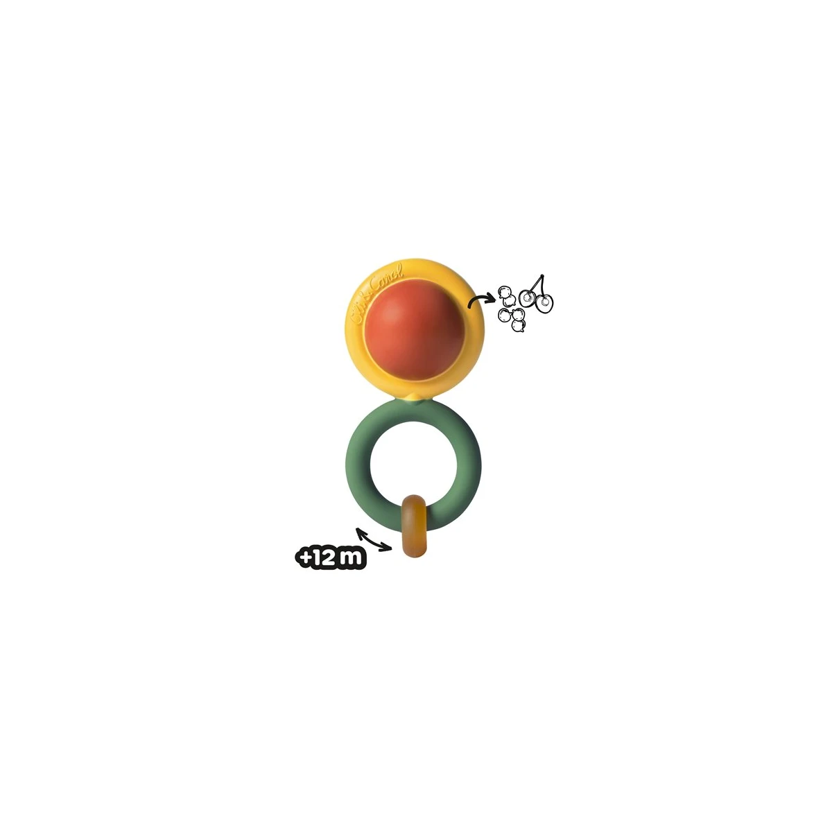 Oli & Carol Grzechotka Sensoryczna z Kauczuku Evolutive Capsule