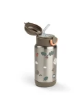 Done by Deer Butelka Termiczna ze Słomką 340ml Tiny Trails Sand