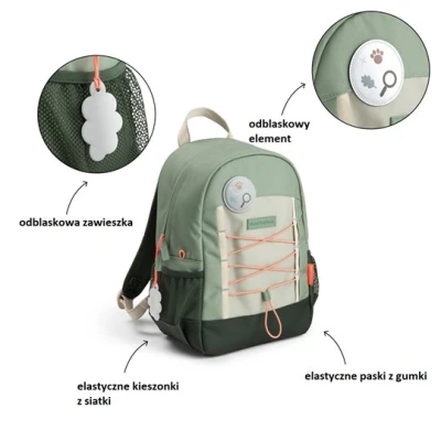 Done by Deer Plecak dla Dziecka Junior 13 l Tiny Trails Green