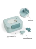 Done by Deer Lunchbox dla Dziecka z Widelczykami Tiny Farm Blue
