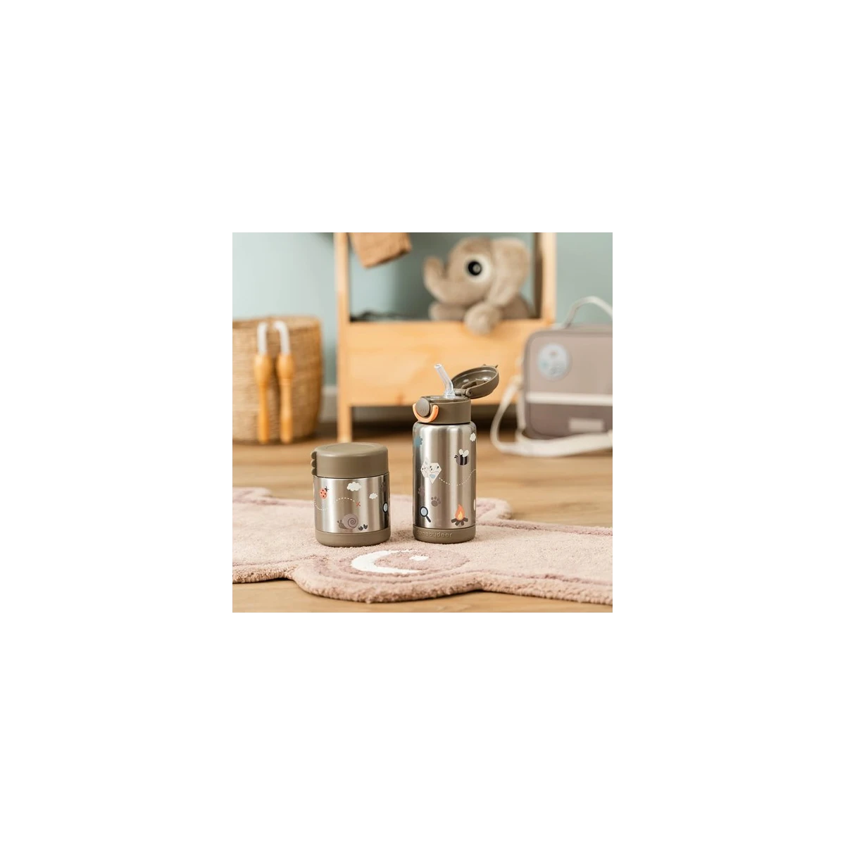 Done by Deer Termos Obiadowy dla Dziecka 300ml Tiny Trails Sand