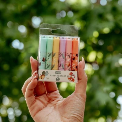 SASSI EDITORE Mini zakreślacze pastelowe 6 szt. SASSI Mix