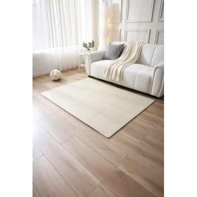 HAKUNA MATTE Puzzle piankowe duże Mata podłogowa dla dzieci Hygge 120 x 170 cm beżowe