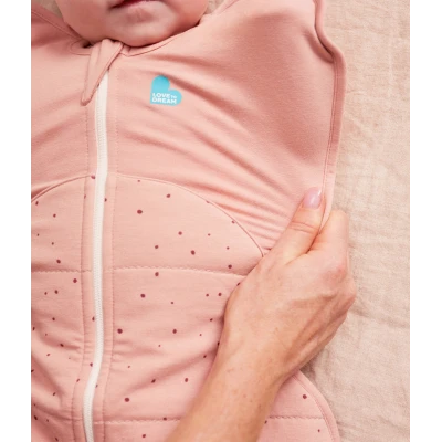 LOVE TO DREAM Otulacz Swaddle UP Rozmiar M 2.5 TOG Różowe kropeczki