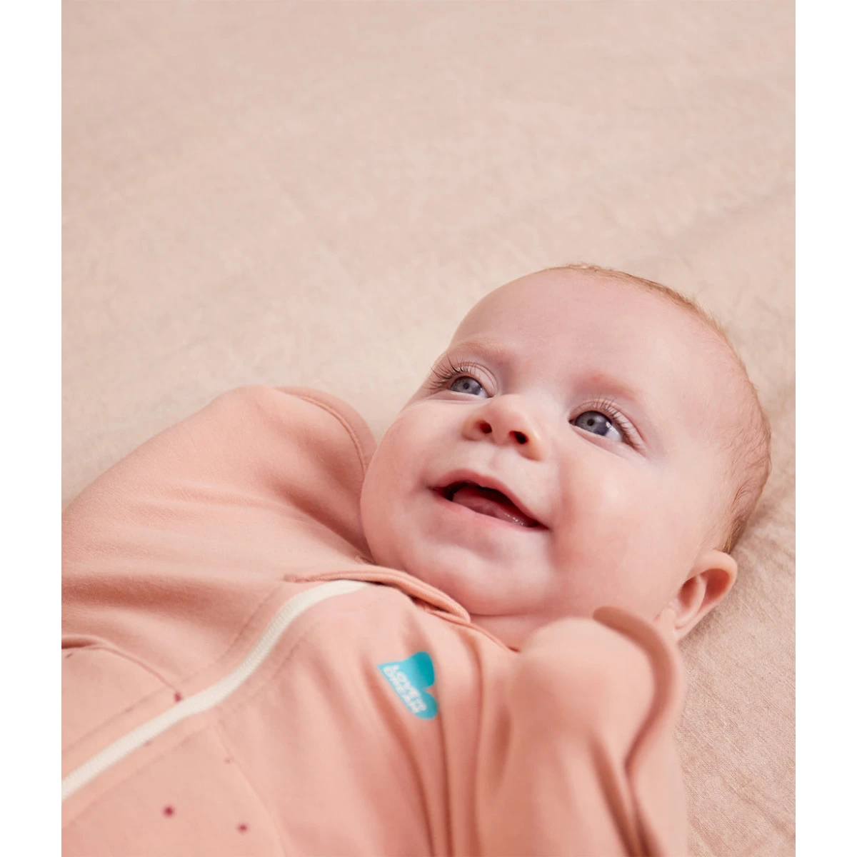 LOVE TO DREAM Otulacz Swaddle UP Rozmiar M 2.5 TOG Różowe kropeczki