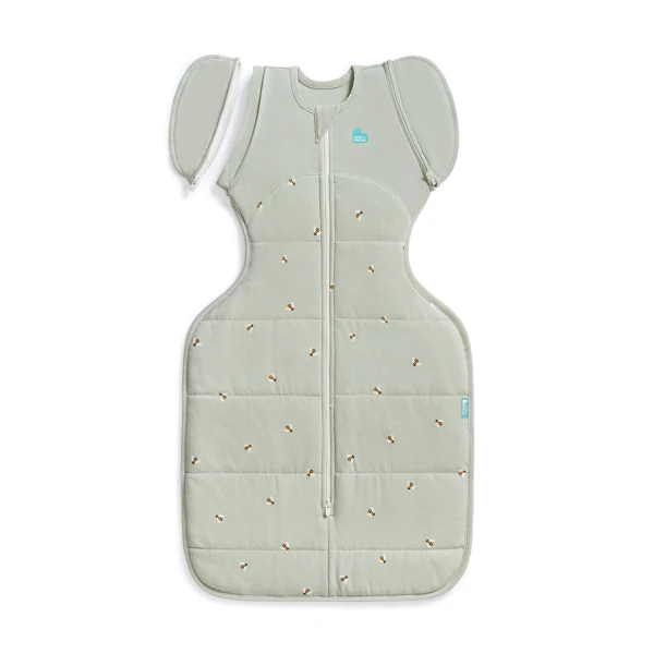 LOVE TO DREAM Otulacz przejściowy Transition Bag Rozmiar M 2.5 TOG Oliwkowy pszczółki