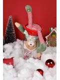 DOUDOU ET COMPAGNIE DOUDOU przytulanka chochlik świąteczny z domkiem  27 cm Farceur Cannelle