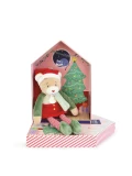 DOUDOU ET COMPAGNIE DOUDOU przytulanka chochlik świąteczny z domkiem  27 cm Farceur Cannelle