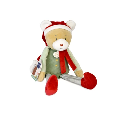 DOUDOU ET COMPAGNIE DOUDOU przytulanka chochlik świąteczny  40 cm Farceur Cotillon