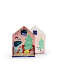 DOUDOU ET COMPAGNIE DOUDOU przytulanka chochlik świąteczny z domkiem  27 cm Farceur Cannelle