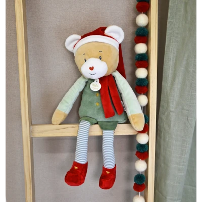 DOUDOU ET COMPAGNIE DOUDOU przytulanka chochlik świąteczny  40 cm Farceur Cotillon